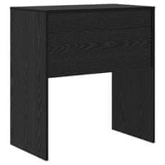 Vidaxl Miza Črni hrast 70 x 40 x 76 cm Konstruiran les