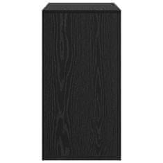 Vidaxl Miza Črni hrast 70 x 40 x 76 cm Konstruiran les