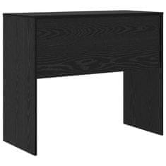 Vidaxl Miza Črni hrast 90 x 40 x 76 cm Konstruiran les
