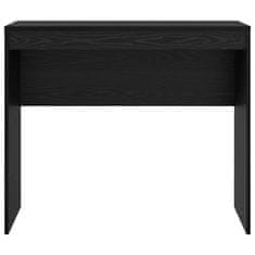 Vidaxl Miza Črni hrast 90 x 40 x 76 cm Konstruiran les