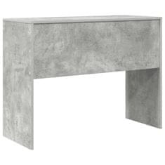 Vidaxl Miza Betonsko siva 100 x 40 x 76 cm Konstruiran les