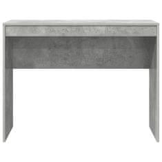 Vidaxl Miza Betonsko siva 100 x 40 x 76 cm Konstruiran les