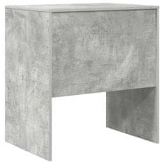 Vidaxl Miza Betonsko siva 70 x 50 x 76 cm Konstruiran les