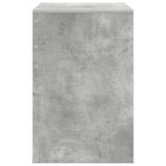 Vidaxl Miza Betonsko siva 70 x 50 x 76 cm Konstruiran les