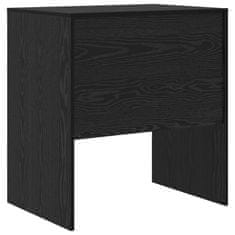 Vidaxl Miza Črni hrast 70 x 50 x 76 cm Konstruiran les