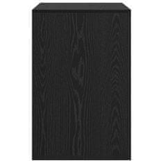 Vidaxl Miza Črni hrast 70 x 50 x 76 cm Konstruiran les