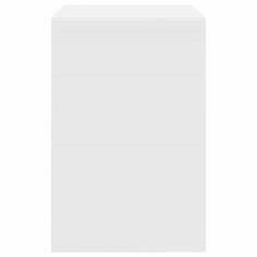 Vidaxl Miza Bela 90 x 50 x 76 cm Konstruiran les