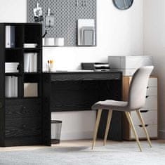 Vidaxl Miza Črni hrast 90 x 50 x 76 cm Konstruiran les
