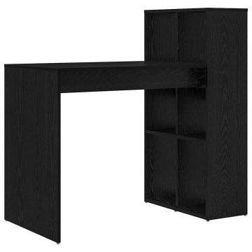 Vidaxl Miza Črna Orehovina 108 x 55 x 103 cm Inženirski les
