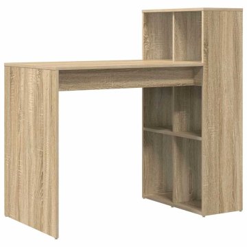 Vidaxl Miza s polico sonoma hrast 108 x 55 x 103.5 cm Konstruiran les