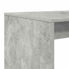Vidaxl Miza s polico Betonsko siva 108 x 55 x 103.5 cm Konstruiran les