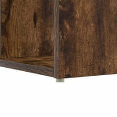 Vidaxl Miza Dimljeni hrast 108 x 55 x 103.5 cm Konstruiran les