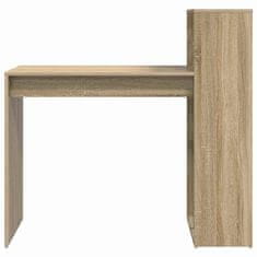 Vidaxl Miza s polico sonoma hrast 108 x 55 x 103.5 cm Konstruiran les
