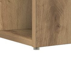 Vidaxl Miza s polico Umetni hrast 108 x 55 x 103.5 cm Konstruiran les