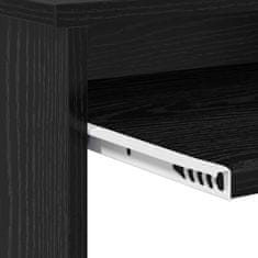 Vidaxl Miza s shrambnim prostorom Črna Orehovina 120.5 x 44 x 88.5 cm