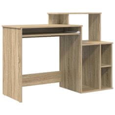 Vidaxl Miza s shrambnim prostorom sonoma hrast 120.5 x 44 x 88.5 cm