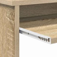Vidaxl Miza s shrambnim prostorom sonoma hrast 120.5 x 44 x 88.5 cm