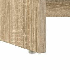 Vidaxl Miza s shrambnim prostorom sonoma hrast 120.5 x 44 x 88.5 cm