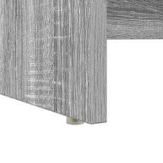 Vidaxl Miza s shrambnim prostorom Siva sonoma 120.5 x 44 x 88.5 cm