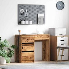 Vidaxl Miza s predalom Star les 90 x 37.5 x 75 cm Konstruiran les