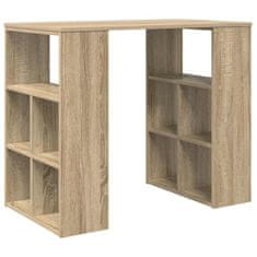 Vidaxl Miza s polico sonoma hrast 90 x 50 x 75 cm Konstruiran les