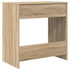 Vidaxl Miza s polico sonoma hrast 77,5 x 43 x 79 cm Konstruiran les