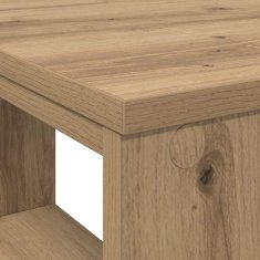 Vidaxl Miza s polico artisan hrast 90 x 50 x 75 cm Konstruiran les