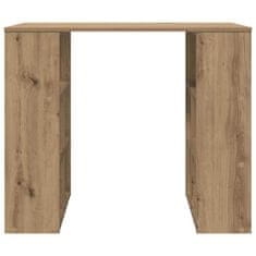 Vidaxl Miza s polico artisan hrast 90 x 50 x 75 cm Konstruiran les