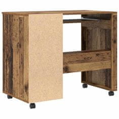 Vidaxl Miza na kolesih Star les 91 x 50 x 77 cm Konstruiran les