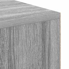 Vidaxl Miza s polico Siva Sonoma 102 x 50 x 75 cm Konstruiran les