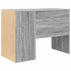 Vidaxl Miza s polico Siva Sonoma 102 x 50 x 75 cm Konstruiran les