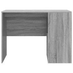 Vidaxl Miza s polico Siva Sonoma 102 x 50 x 75 cm Konstruiran les