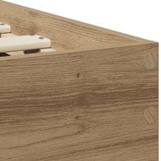 Vidaxl Konstrukcija postelje artisan hrast 90 x 190 cm Konstruiran les