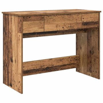 Vidaxl Kozmetična mizica s predalom Star les 100 x 45 x 76 cm