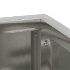 Vidaxl Vrtni Pladenj 60x60x50 cm iz Nerjavečega Jekla