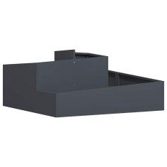 Vidaxl Vrtni lonček Antracit 100 x 100 x 50 cm Jeklo