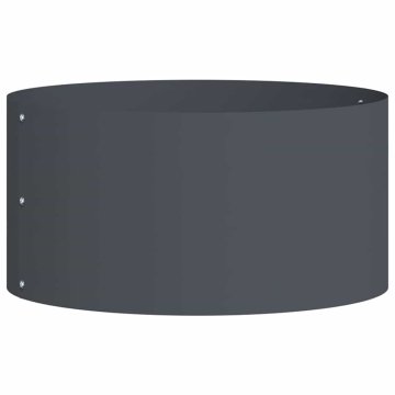Vidaxl Vrtni lonček Antracit 40 x 40 x 20 cm Jeklo