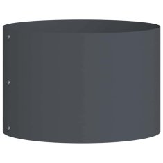 Vidaxl Vrtni lonček Antracit 30 x 30 x 20 cm Jeklo