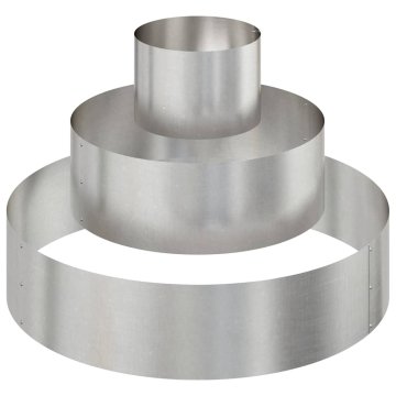 Vidaxl Vrtni lonček srebrna 90 x 90 x 20 cm Nerjaveče jeklo