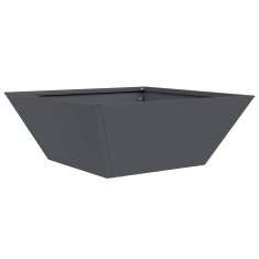 Vidaxl Vrtnarski krožnik 5 pcs Antracit 40 x 40 x 15 cm Jeklo