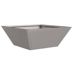 Vidaxl Vrtni Pladenj 40x40x15 cm iz vremensko odpornega jekla