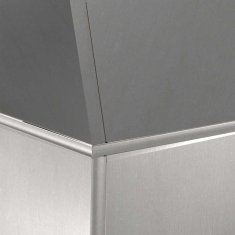 Vidaxl Vrtni steber za rože z posodo 35x35x73 cm iz nerjavnega jekla