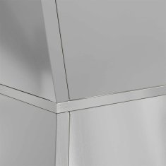 Vidaxl Vrtni stebrički za rastline, 2 kosa z posodo 40x40x100 cm, iz pocinkanega jekla.