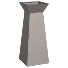 Vidaxl Vrtni Stebrični Lonci, 2 kosa z Skledo, 40x40x100 cm, Železo na Vetrobranskem Steklu