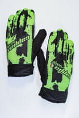 Cappa Racing Rukavice moto CLERMONT textilní krátké černé/fluo S