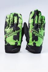 Cappa Racing Rukavice moto CLERMONT textilní krátké černé/fluo S