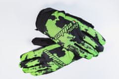 Cappa Racing Rukavice moto CLERMONT textilní krátké černé/fluo S