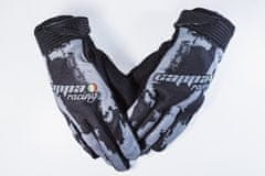 Cappa Racing Rukavice moto CLERMONT textilní krátké černé/šedé 3XL