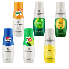 shumee KOMPLET SIRUPOV SODASTREAM: PEPSI, MIRINDA, 7UP, MOJITO, TONIK, INGVER