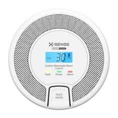 X-Sense CO03D detektor ogljikovega monoksida, bel